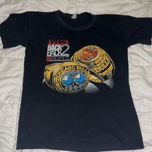 Vintage Bulls  1992 second world championship tee
